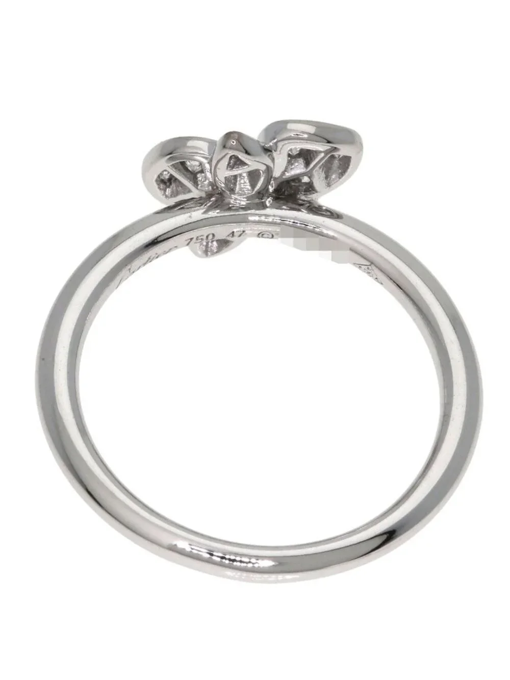 Cartier Carre S'dolquide Parcartier Diamond 47 Ring 18k White Gold